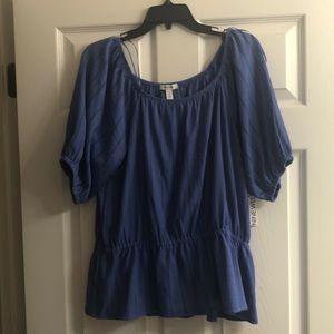 Square neck work top